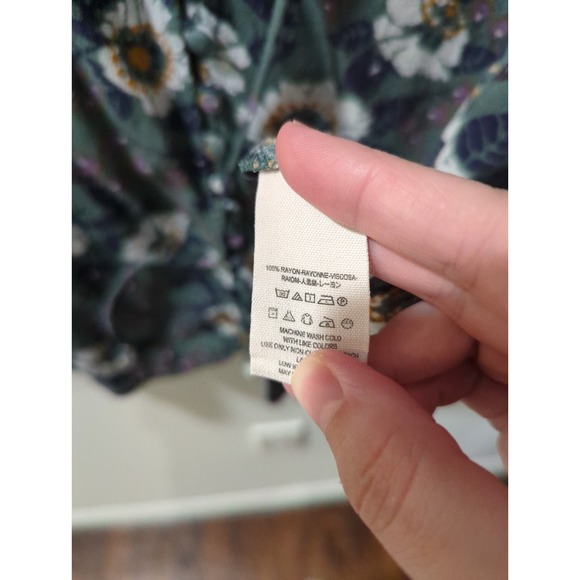 Free People Magic Mystery Sage Floral Tunic Top - Picture 6 of 6